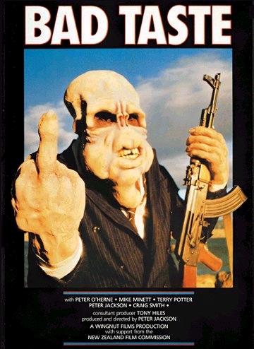 Movie poster for Peter Jackson's'Bad Taste'