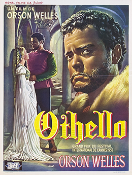 Theatrical release poster for Othello, from the film's first release in Europe
