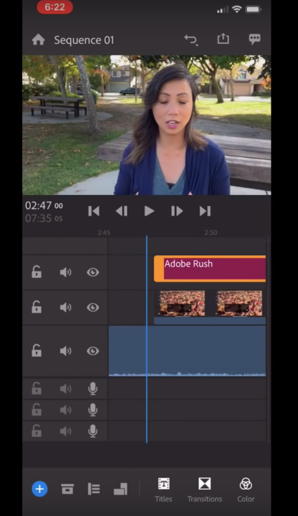 Adobe Premiere Rush smartphone camera and editing app