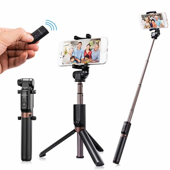 Eocean Selfie Stick Tripod, 54 Inch Video Tripod iphone smartphone