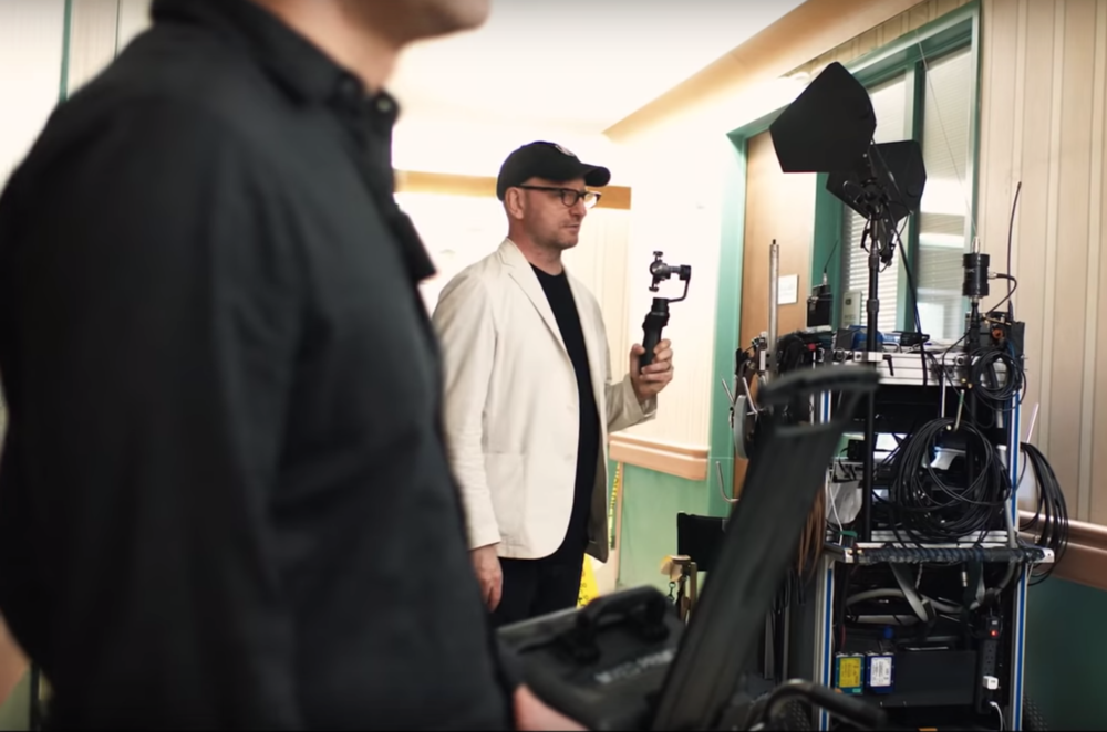 Soderbergh UNSANE using iPhone 7 on gimbal behind scenes