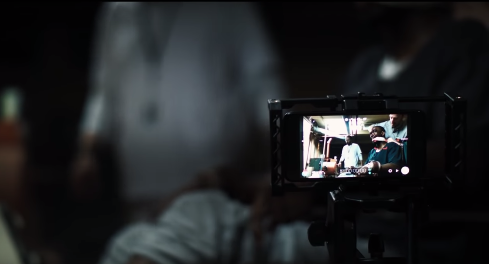Steven Soderbergh UNSANE behind the scenes iPhone 7 wheelchair shot