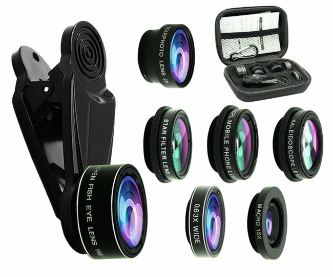 8 in 1 lens kit affordable smartphone lenses iphone lenses