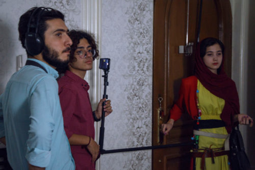 Saleh Kashefi on set