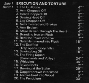 death and horror sound effects