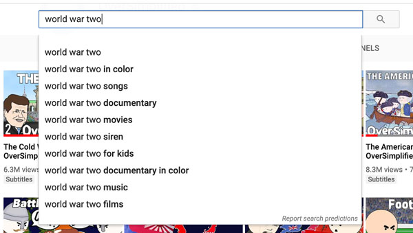 find strong keywords youtube