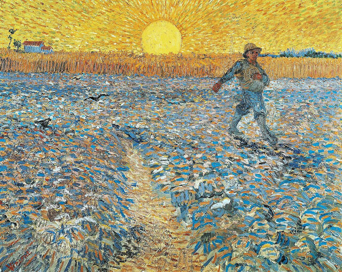 Prodi Art Sower at Sunset - VINCENT VAN GOGH 1888