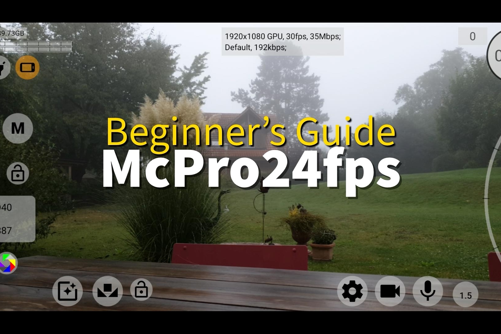 McPro24fps tutorial