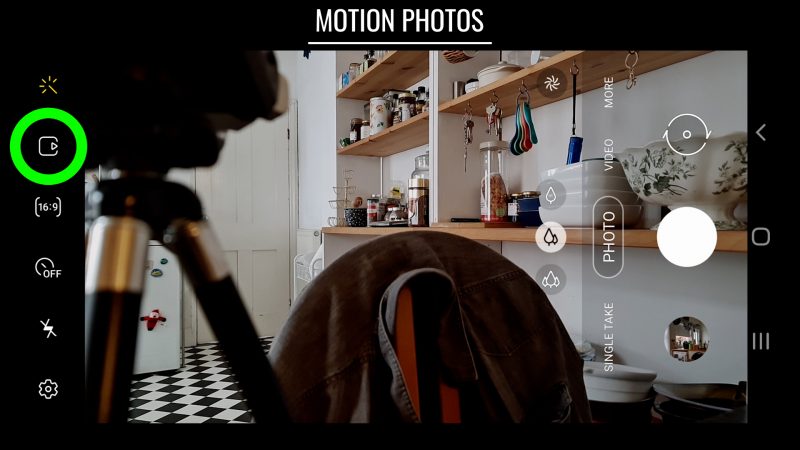 how to take a motion photo