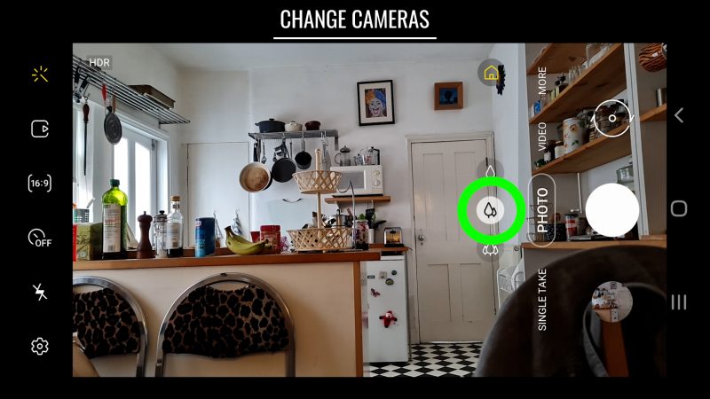 how to change cameras