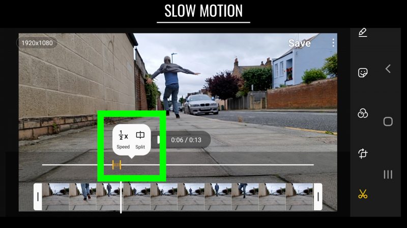 slow motion controls