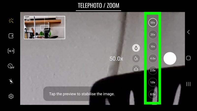 how to set zoom