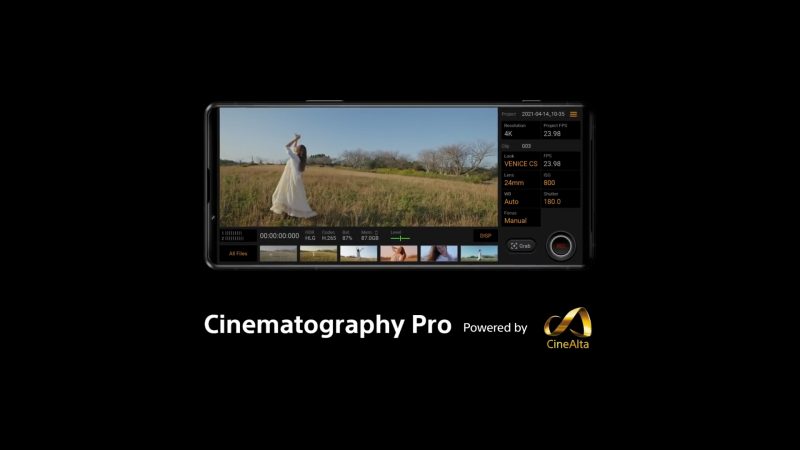 smartphone video cinema pro app sony