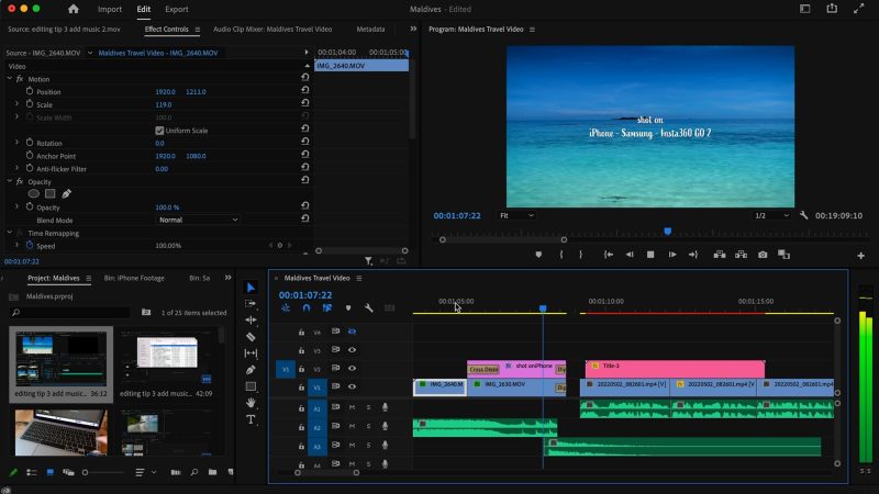 how to edit a travel video