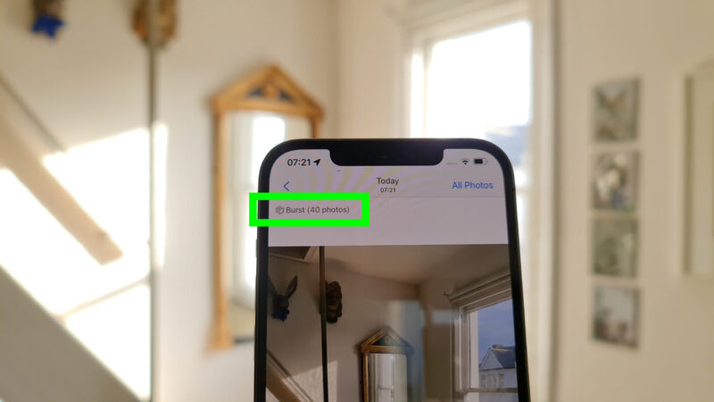 iphone burst mode edit select