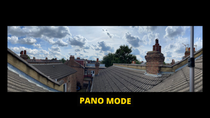 iphone how to use pano mode