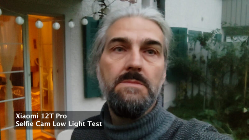 Xiaomi 12T Pro Selfie Camera Low Light