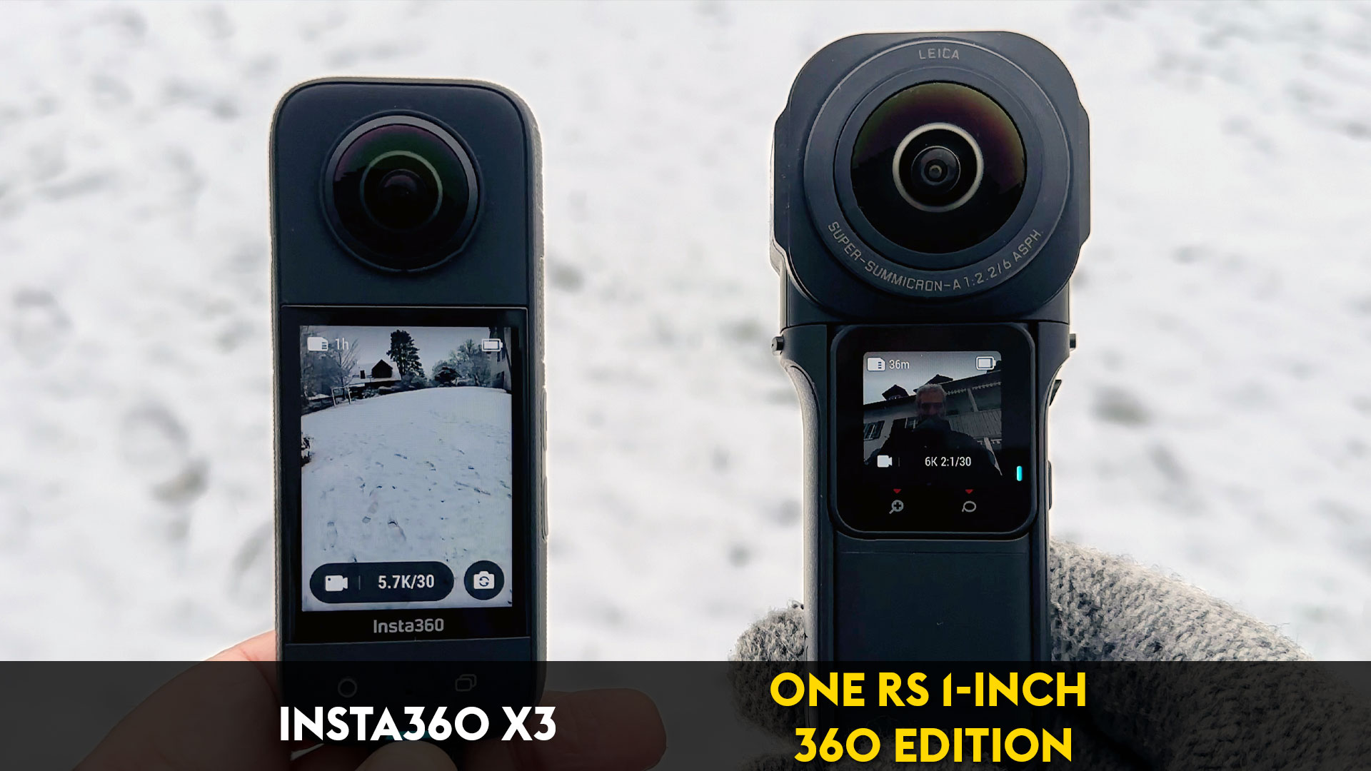 Insta360 ONE RS 1-Inch Leica 6K 360 Sport Camera